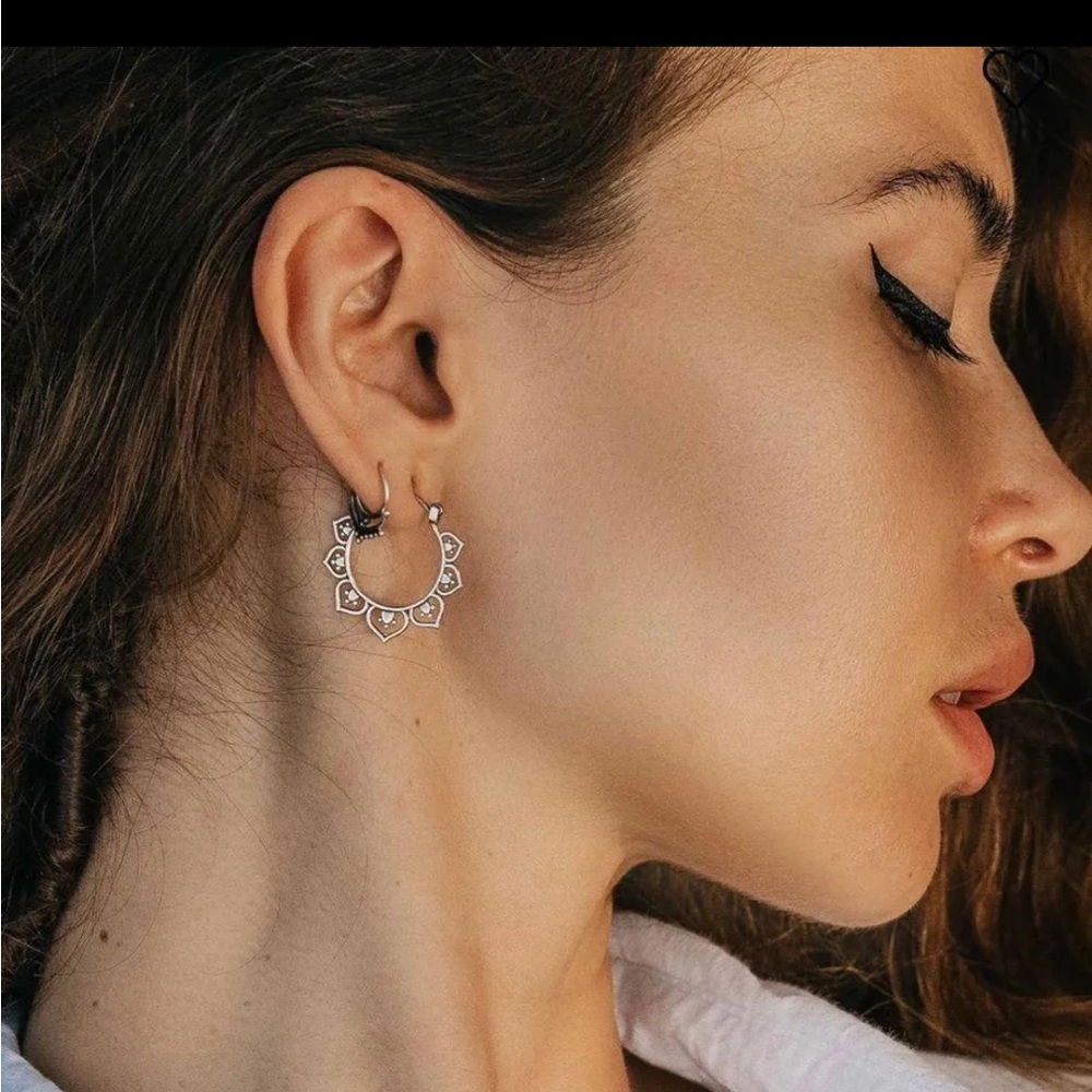 Elegant Silver Hoop Earrings